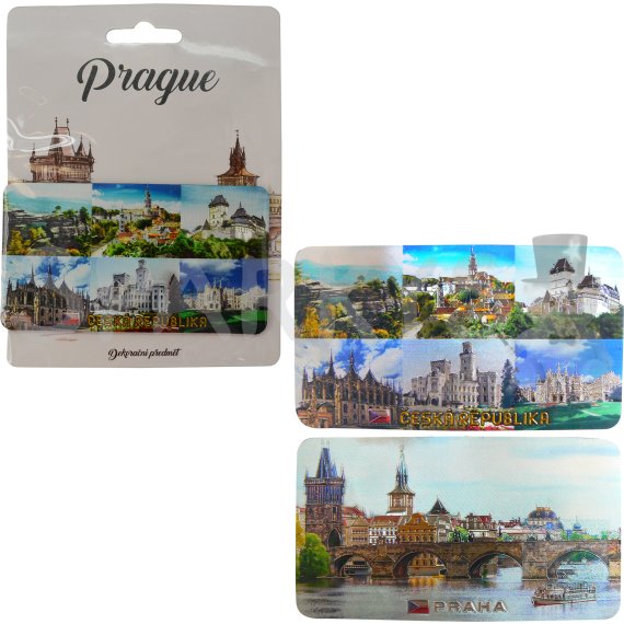 Magnet oboustraný - Česká republika a Praha                    