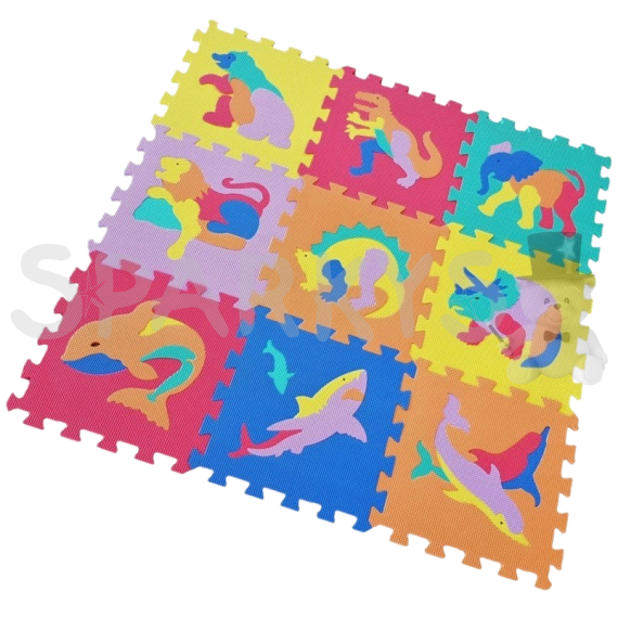 Pěnové puzzle zvířátka 9 ks                    