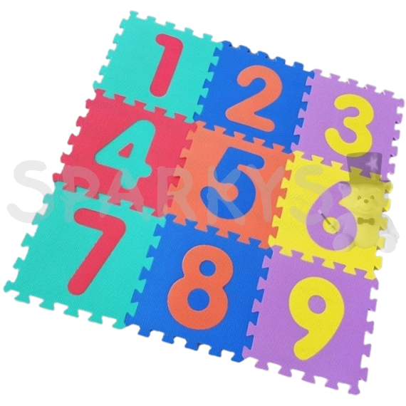 Pěnové puzzle čísla 9 ks                    