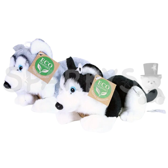 Plyšový pes husky 17 cm ECO-FRIENDLY                    
