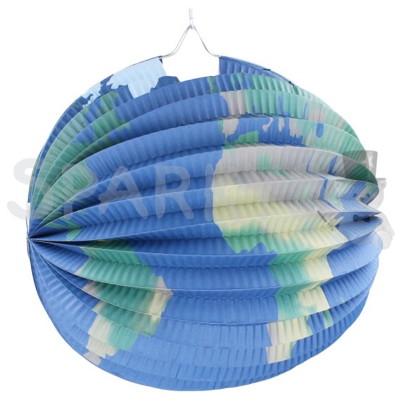 Lampion koule 25 cm Země                    