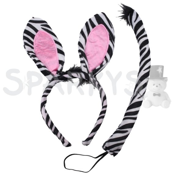Set karneval - Čelenka zebra                    