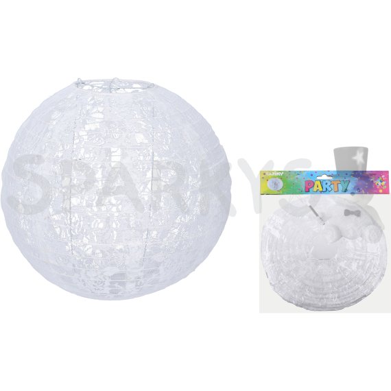 Lampion koule 30 cm - Květina                    