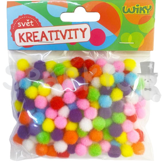 Pom pom 10mm, 180ks                    