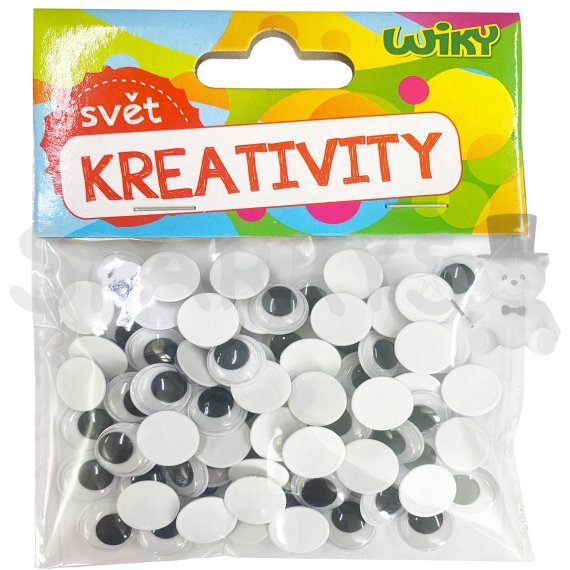 Oči pohyblivé 12mm, 80ks                    