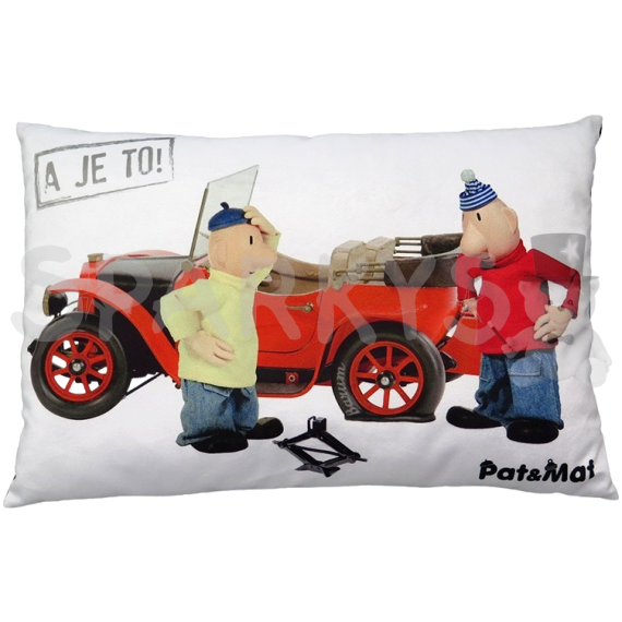 Moravská Ústředna - Polštář Pat&amp;Mat Defekt 45x30 cm                    