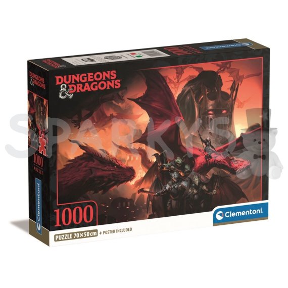 Clementoni - Puzzle 1000 Dungeons &amp; Dragons - Compact                    