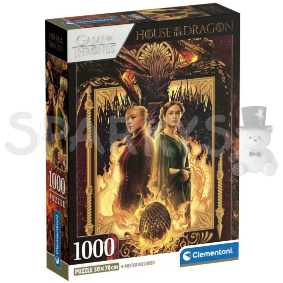 Clementoni - Puzzle 1000 Hra o trůny Rhaenyra                    