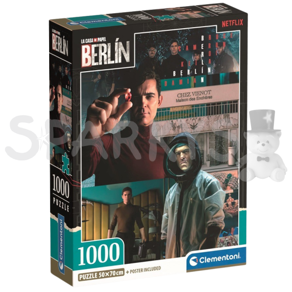 Clementoni - Puzzle 1000 La Casa de Papel Berlin - Šéf                    