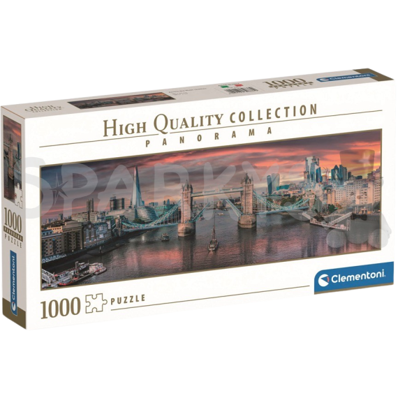 Clementoni - Puzzle 1000 Panorama Přes řeku Temži                    