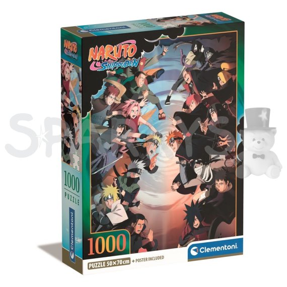 Clementoni - Puzzle 1000 Naruto Shippuden - Compact                    