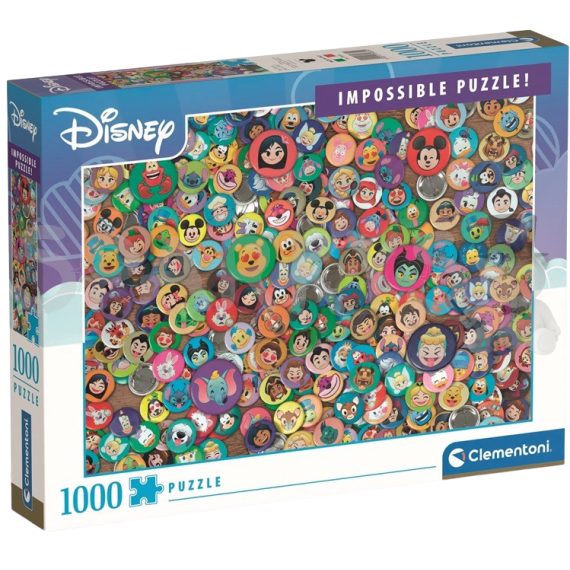 Clementoni - Puzzle 1000 Impossible Disney Classic                    