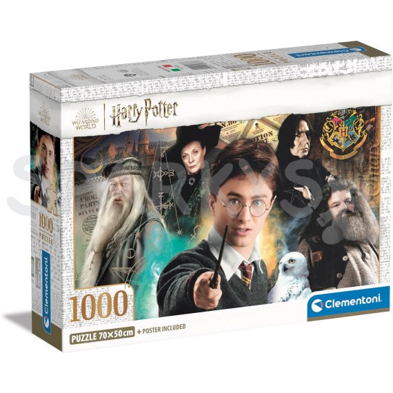 Clementoni - Puzzle 1000 Harry Potter 2                    