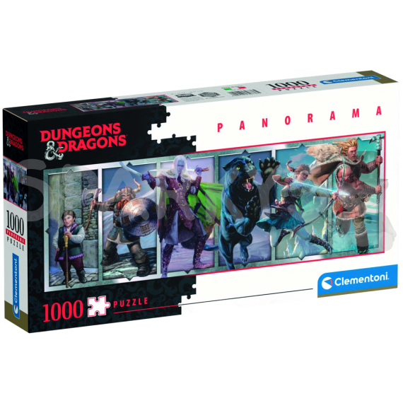 Clementoni - Puzzle Panorama 1000 Dungeons &amp; Dragons                    