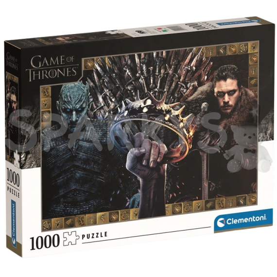 Clementoni - Puzzle 1000 Hra o trůny: Koruna                    