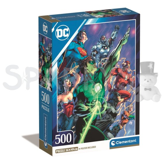 Clementoni - Puzzle 500 DC Comics Compact box                    