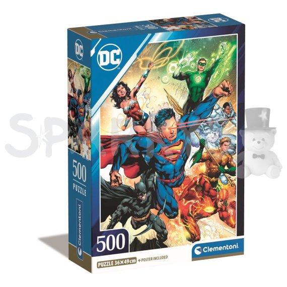 Clementoni - Puzzle 500 DC Comics Compact box                    
