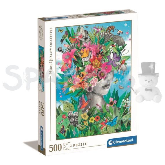 Clementoni - Puzzle 500 Hlavou v džungli                    