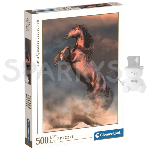 Clementoni - Puzzle 500 Velký červený hřebec                    