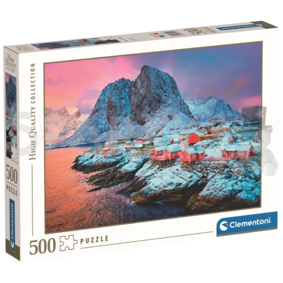 Clementoni - Puzzle 500 Vesnice Hamnøy                    