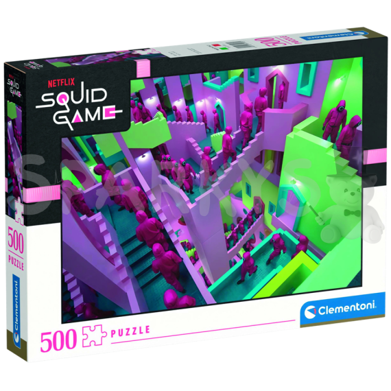 Clementoni - Puzzle 500 Netflix: Squid game (Hra na oliheň)                    