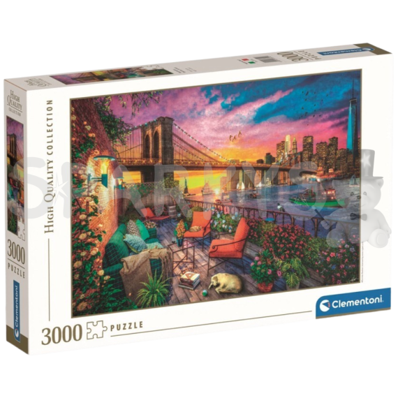 Clementoni - Puzzle 3000 Západ slunce nad Manhattanem                    