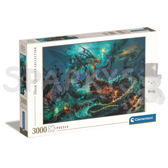 Clementoni - Puzzle 3000 Podmořská bitva                    