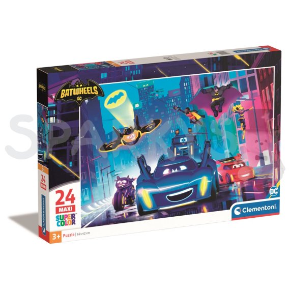 Clementoni - Puzzle 24 maxi Batwheels                    