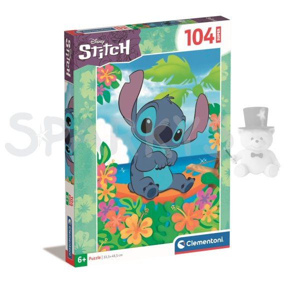 Clementoni - Puzzle 104 super Disney Stitch                    