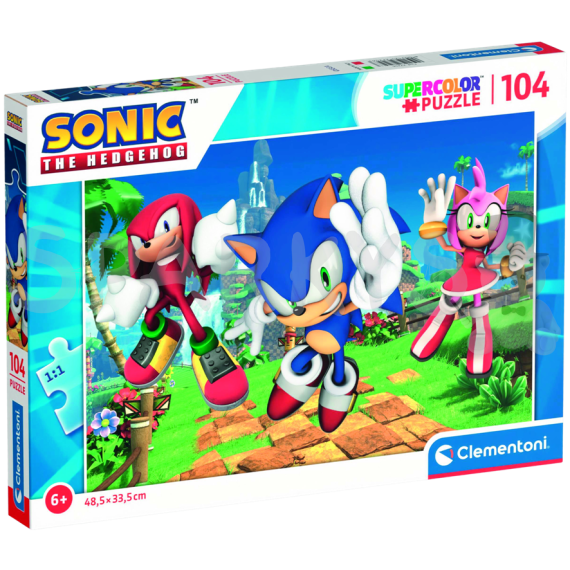 Clementoni - Puzzle 104 Sonic                    