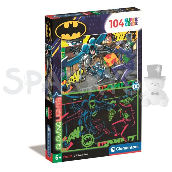 Clementoni - Puzzle 104 Glowing - Batman                    