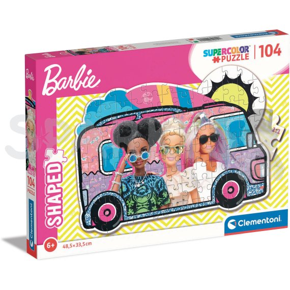 Clementoni - Obrysové puzzle 104 Barbie na výletě                    