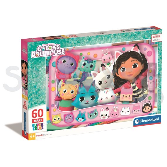 Clementoni - Puzzle 60 maxi Gábinin kouzelný domek                    