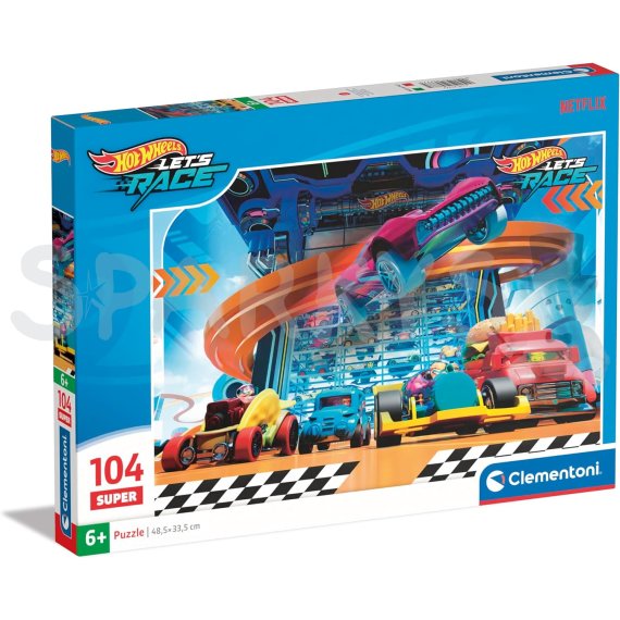 Clementoni - Puzzle 104 super Hot Wheels 2                    