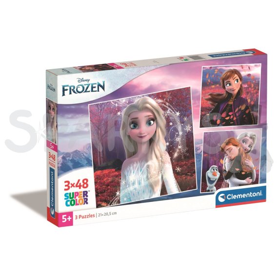 Clementoni - Puzzle 3x48 Square Disney Frozen | Sparkys