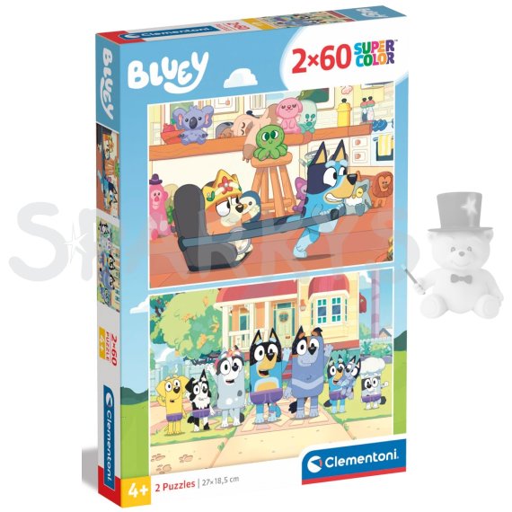 Clementoni - Puzzle 2x60 Bluey                    