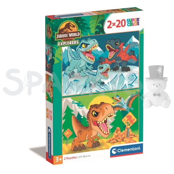 Clementoni - Puzzle 2x20 Jurský svět                    