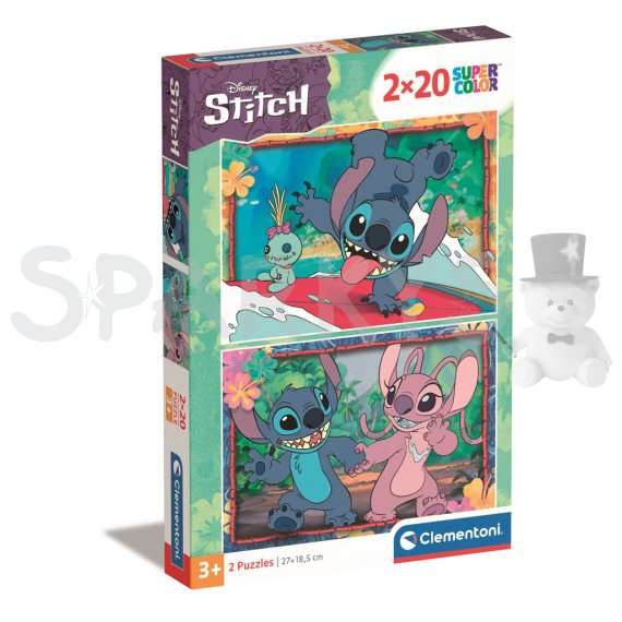 Clementoni - Puzzle 2x20 Disney Stitch                    