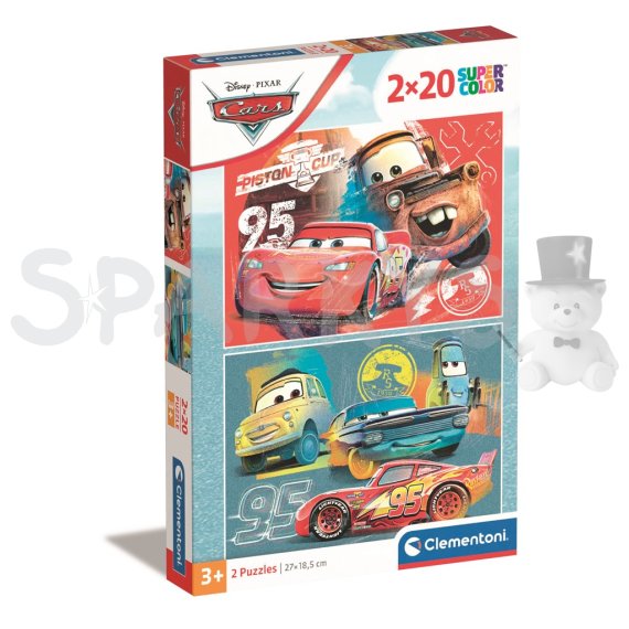 Clementoni - Puzzle 2x20 Cars Disney                    