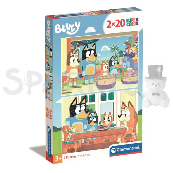 Clementoni - Puzzle 2x20 Bluey                    