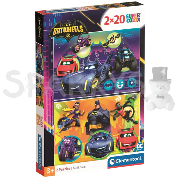 Clementoni - Puzzle 2x20 Batwheels                    