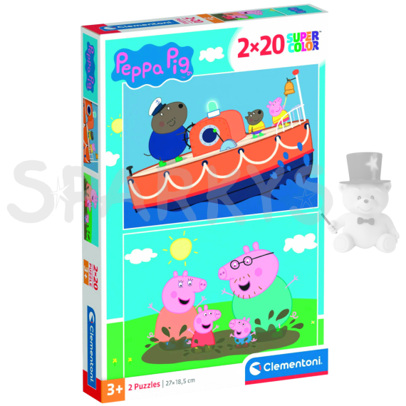 Clementoni - Puzzle 2x20 Prasátko Peppa                    