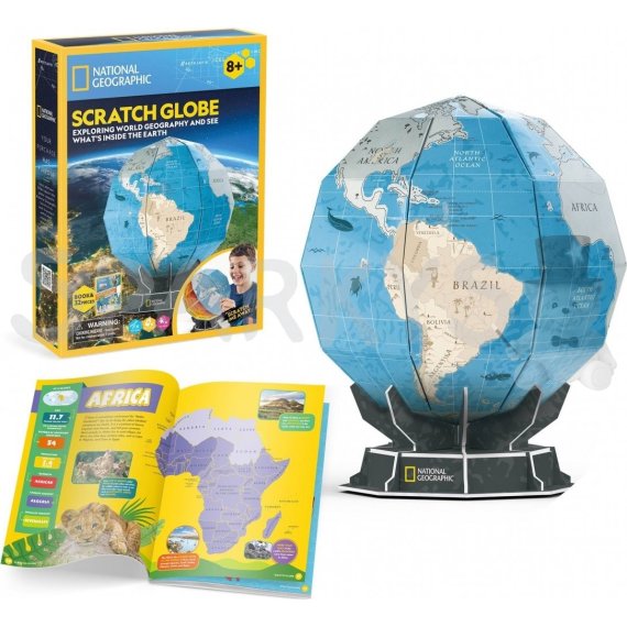 CubicFun - Puzzle 3D National Geographic Zeměkoule - 21 dílků                    