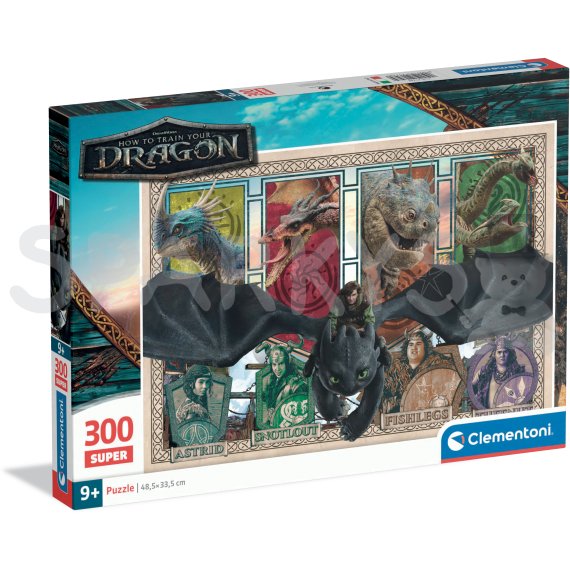Clementoni - Puzzle 300 Jak vycvičit draka                    