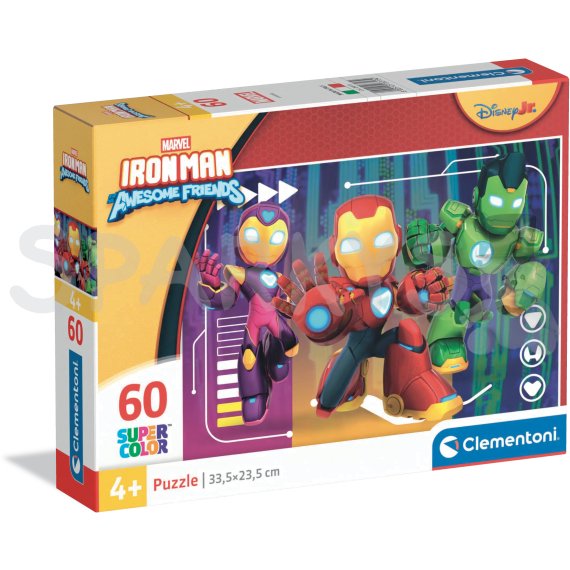 Clementoni - Puzzle Maxi 60 Iron Man                    