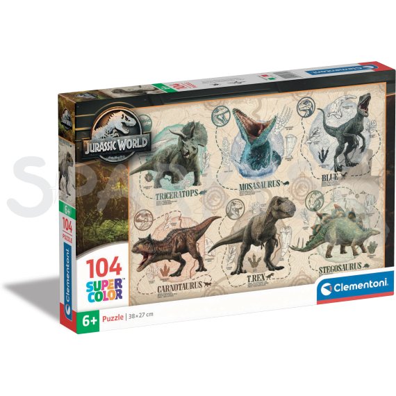 Clementoni - Puzzle 104 Jurský svět                    