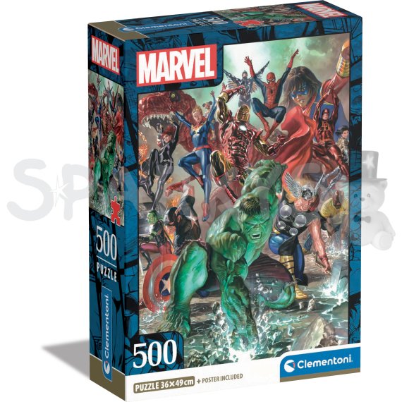 Clementoni - Puzzle 500 Marvel                    