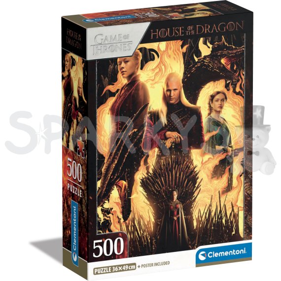 Clementoni - Puzzle 500 Rod draka                    