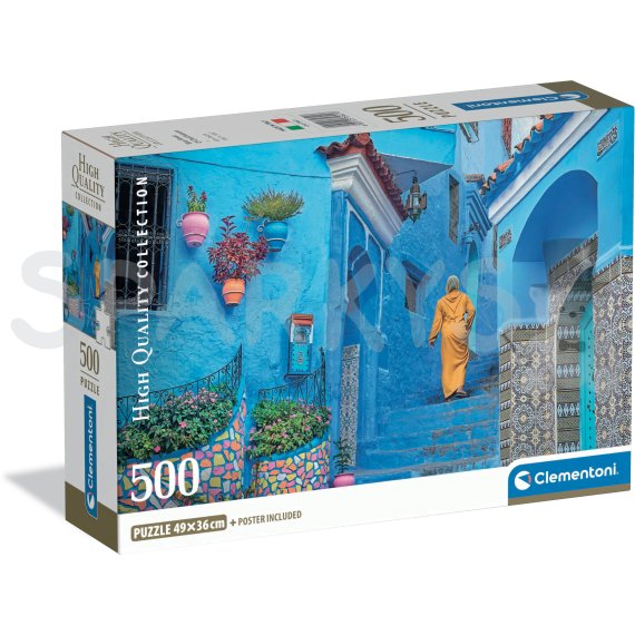 Puzzle 500 Modrá ulice šéfkuchaře                    