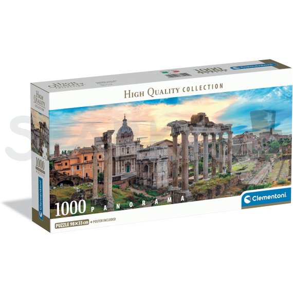 Clementoni - Puzzle 1000 Panorama Soumrak nad Tiberou                    